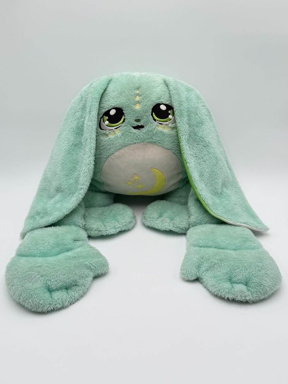 Moon Pals Echo Bunny 5lb Weighted Plush Mint Green Long Ears 2021 Sensory
